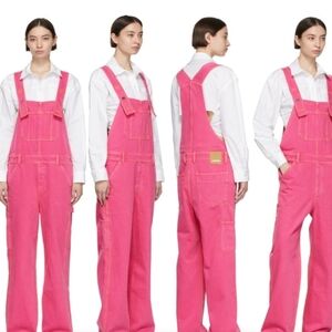 Jacquemus Pink 'La Salopette De Nîmes' Size 28